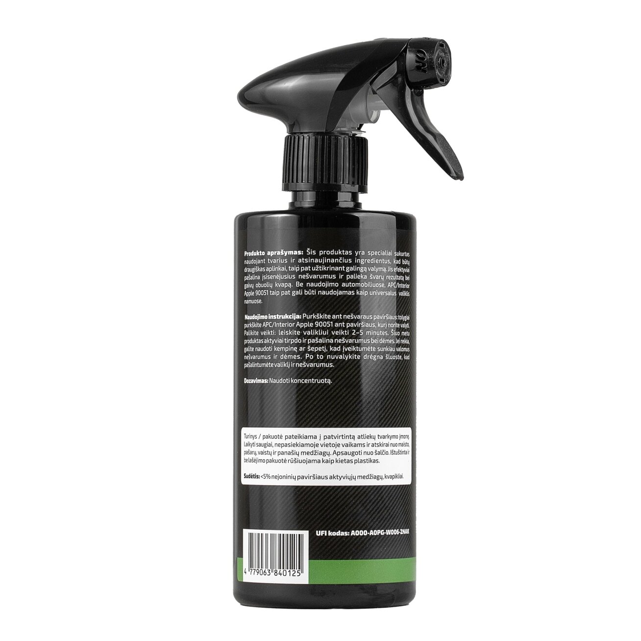 Salono ir universalus valiklis APC/INTERIOR APPLE 500 ml 1