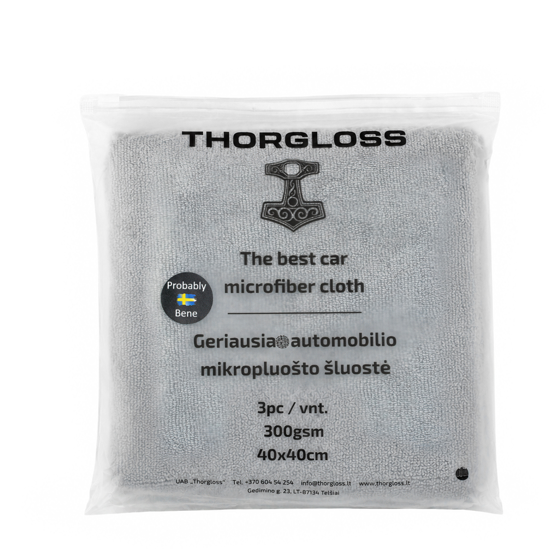 Thorgloss MIKROPLUOŠTO ŠLUOSČIŲ RINKINYS 3 VNT. 300 GSM 2 Thorgloss MIKROPLUOŠTO ŠLUOSČIŲ RINKINYS 3 VNT. 300 GSM 2